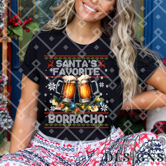 Santa's Favorite Borracho - Hispanic - Digital Download