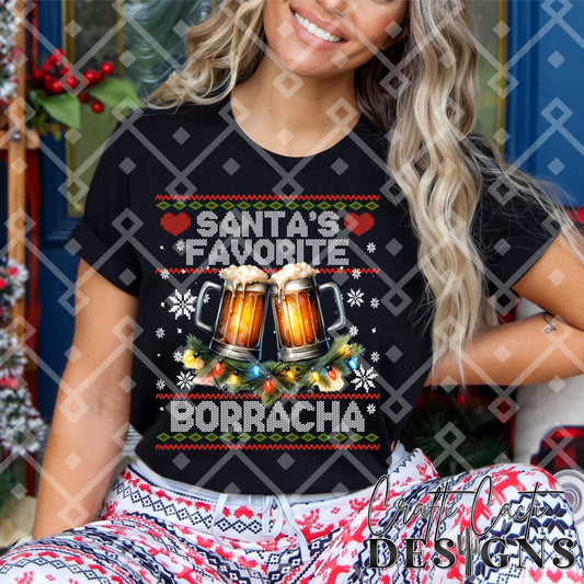 Santa's Favorite Borracha - Hispanic - Digital Download