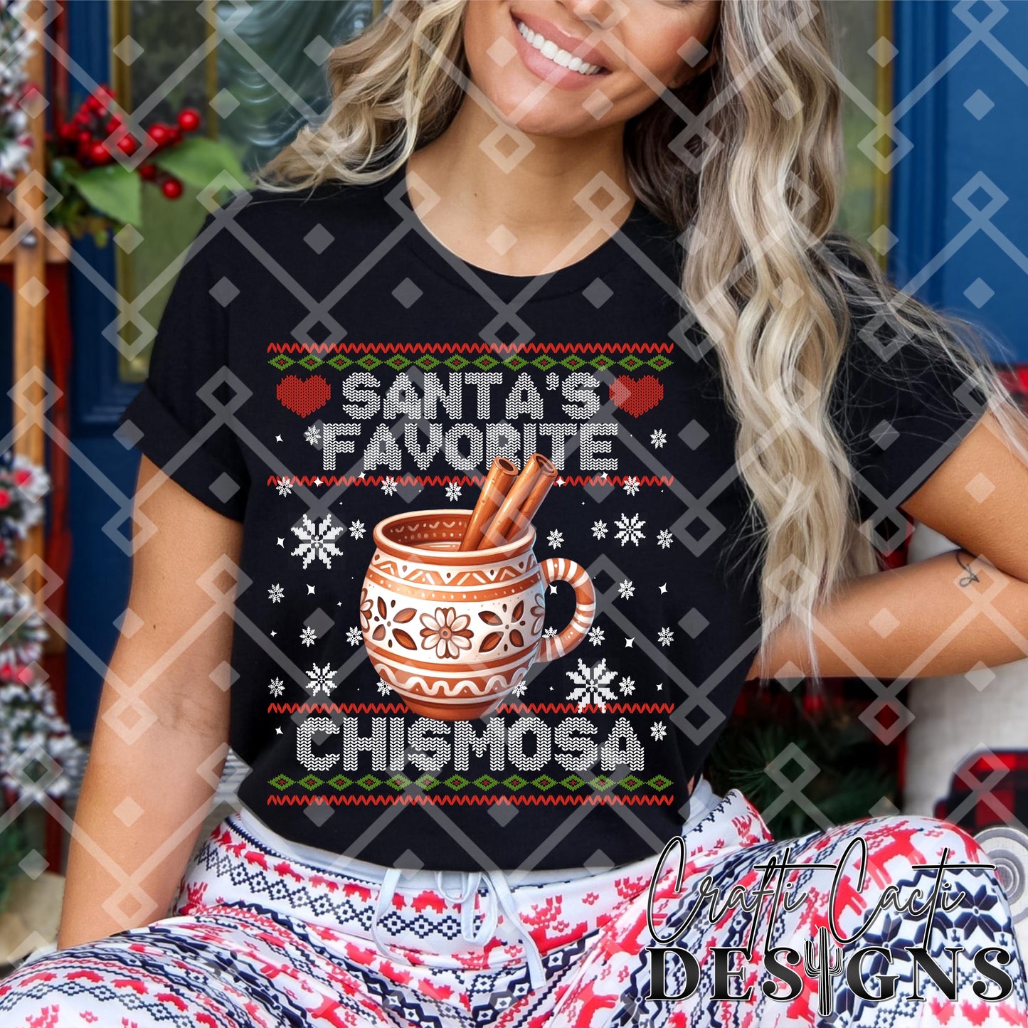 Santa's Favorite Chismosa W/ Cantarito Cup - Hispanic - Digital Download