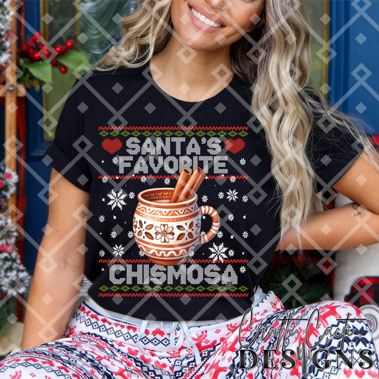 Santa's Favorite Chismosa W/ Cantarito Cup - Hispanic - Digital Download