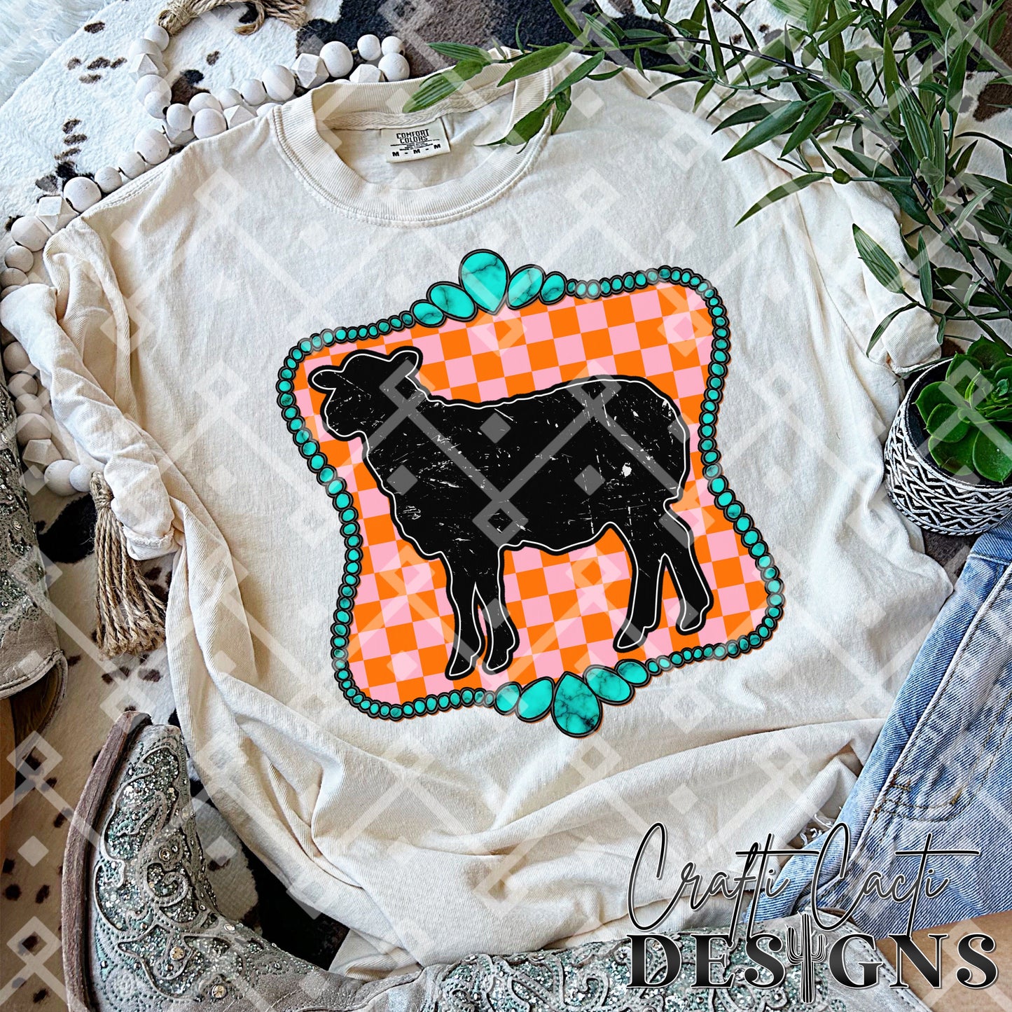 Preppy Show Cow - Both Patterns Included - Digital Download