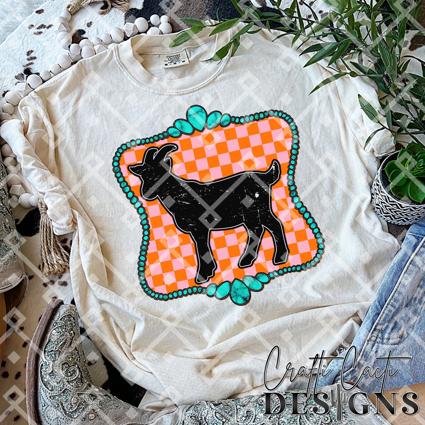 Preppy Show Cow - Both Patterns Included - Digital Download