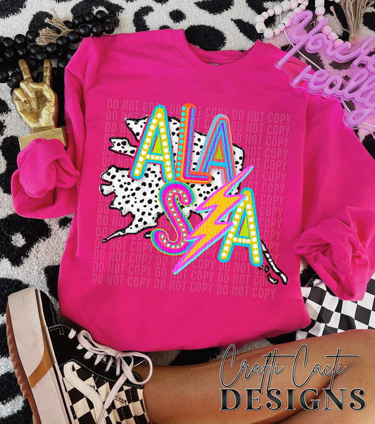 Alaska Preppy Retro Digital Download