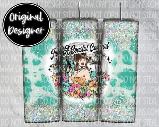 Just A Coastal Cowgirl Tumbler Wrap Digital Download