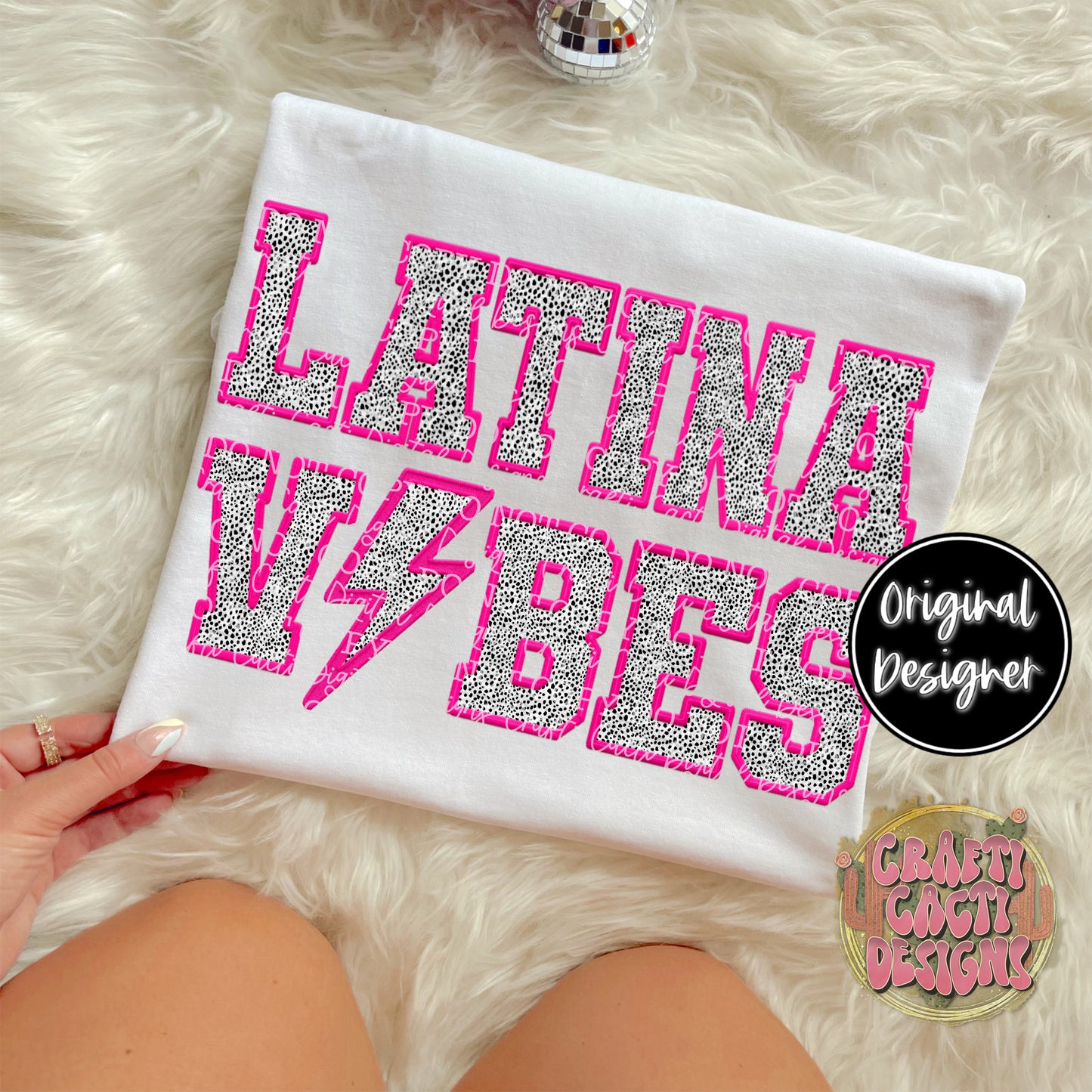 Latina Vibes Faux Embroidery Digital Download