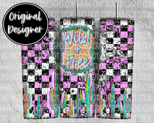 Wild + Free Tumbler Wrap Digital Download