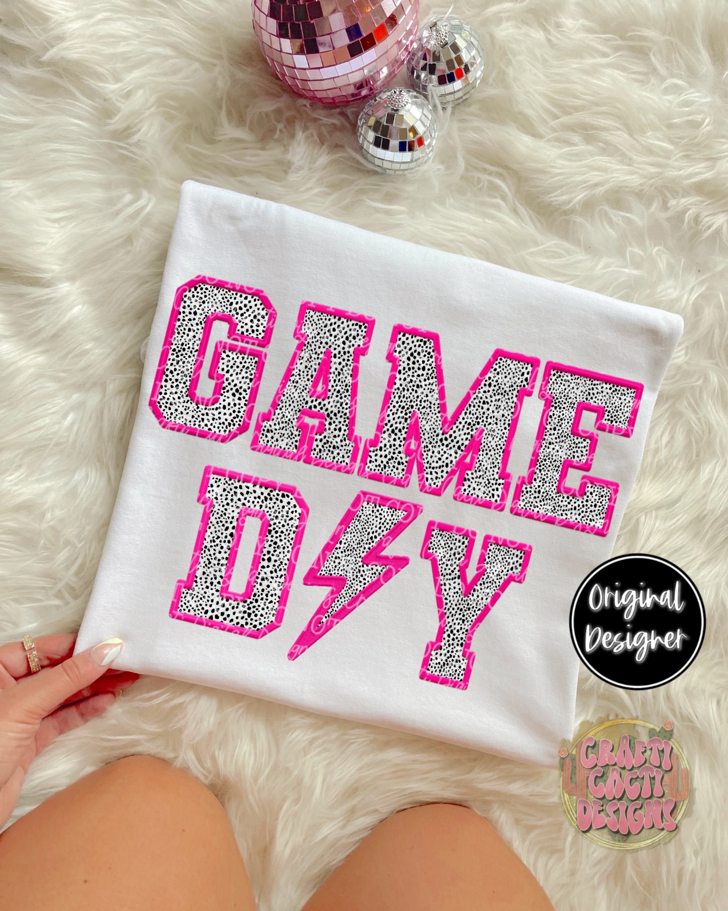 Game Day Faux Embroidery Digital Download