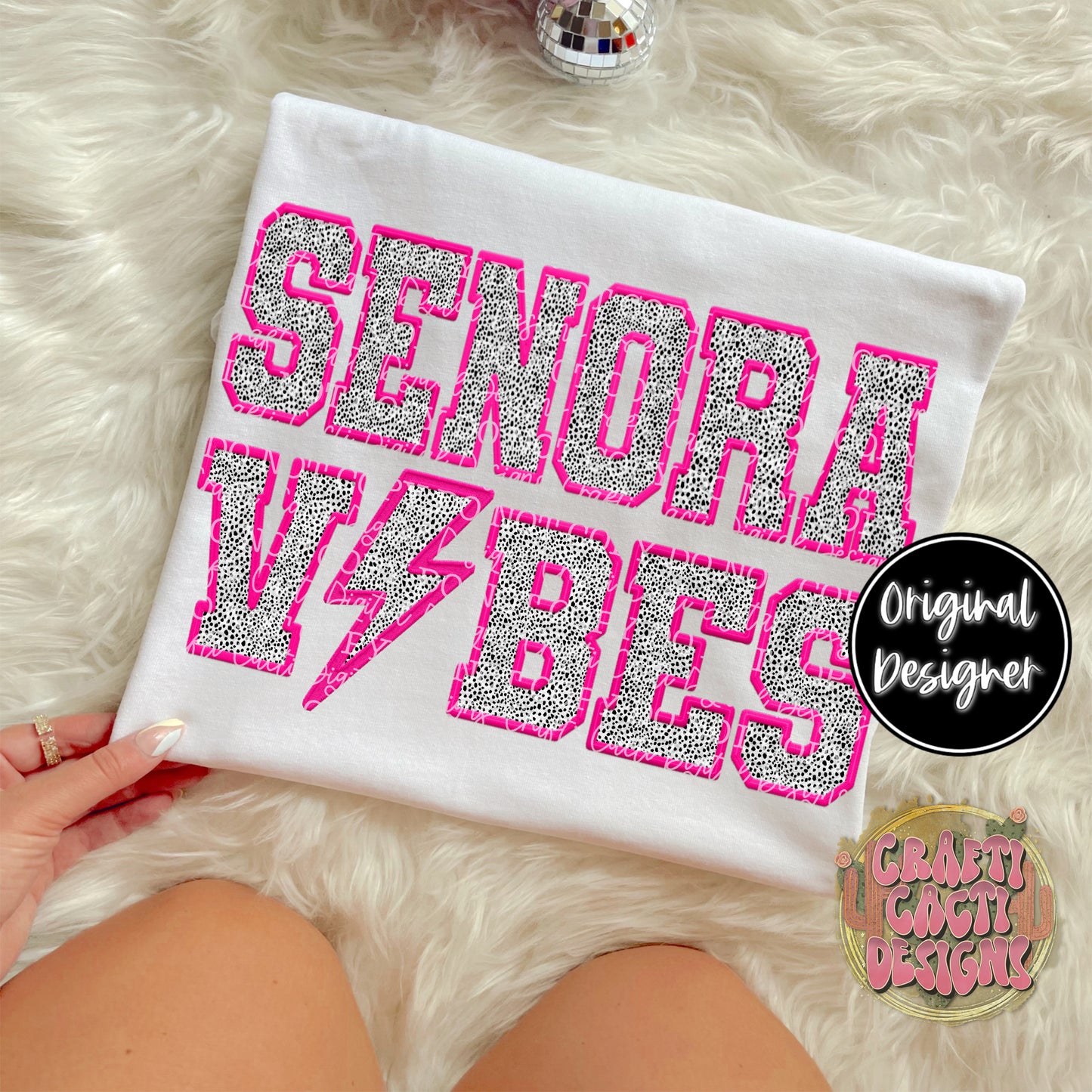 Senora Vibes Faux Embroidery Digital Download