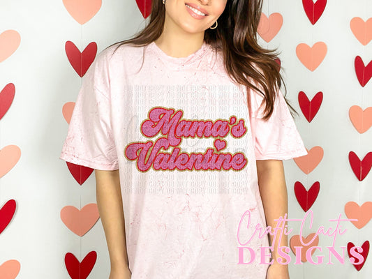 Mama's Valentine Faux Chenille Digital Download