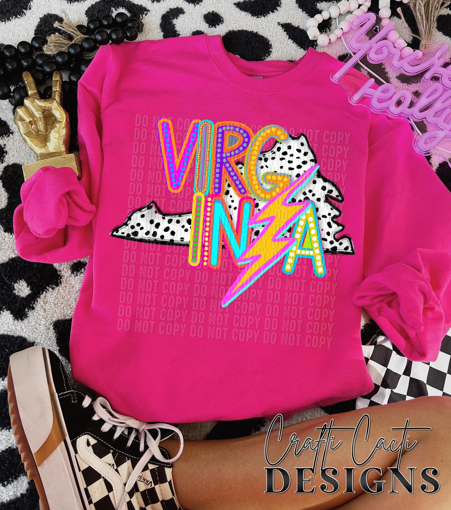 Virginia Preppy Retro Digital Download