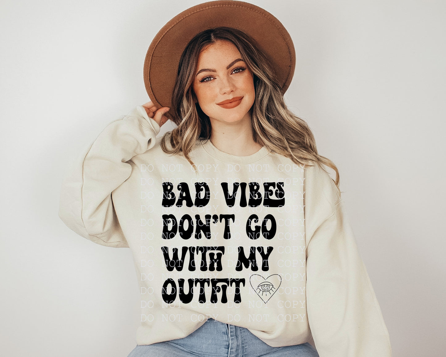 Bad Vibes Don't Go With My Outfit Black Digital Download