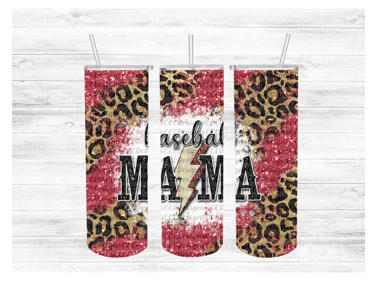 Baseball Mama Tumbler Wrap Digital Download - 20 oz Tumbler