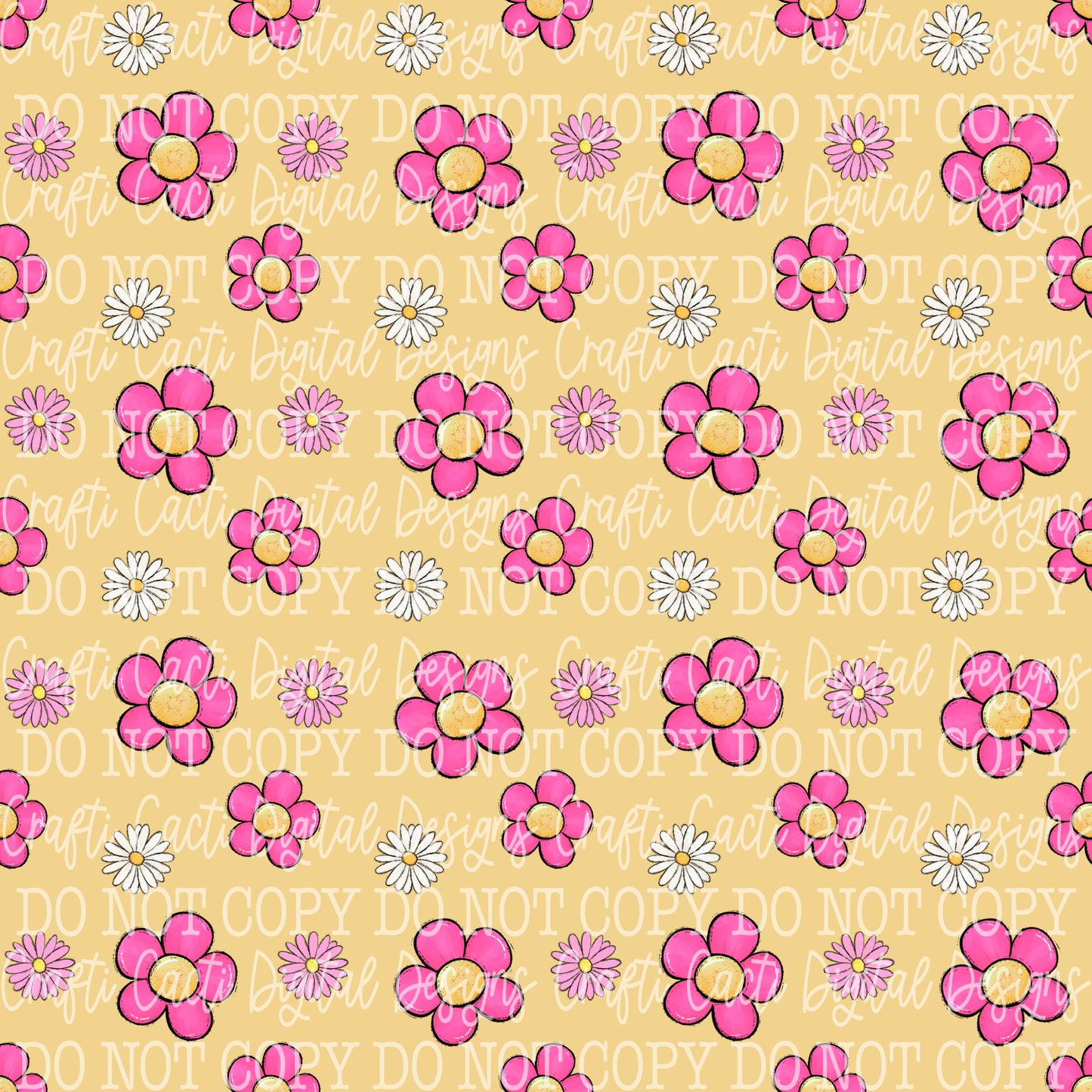 Flower Power Seamless Digital Download