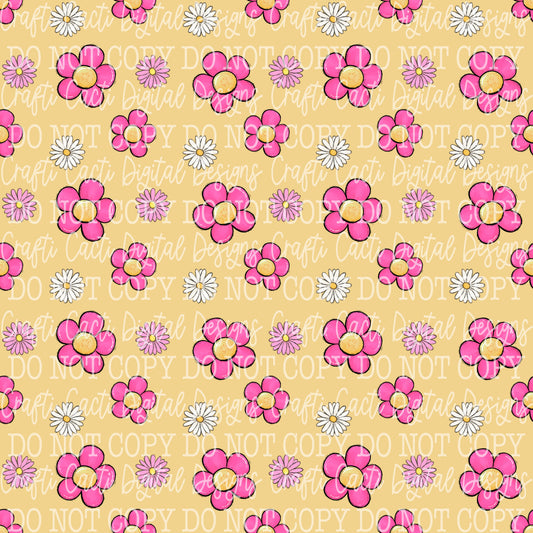 Flower Power Seamless Digital Download