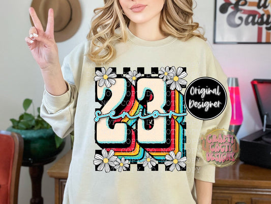 Senior 2023 Retro Digital Download