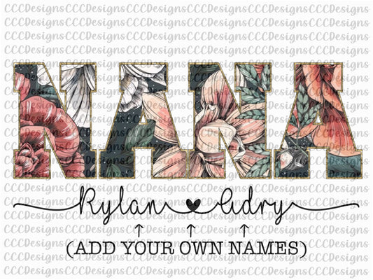 Nana Floral Chenille Digital Download (Both Patterns Included)