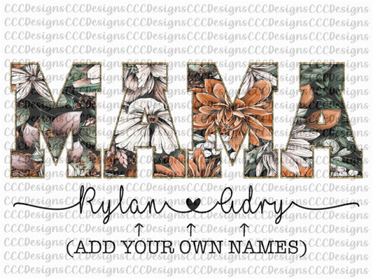 Mama Floral Chenille Digital Download (Both Patterns Included)