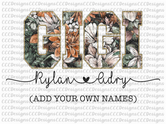 Gigi Floral Chenille Digital Download (Both Patterns Included)