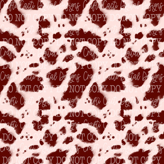 Cowhide - Maroon Seamless Digital Download