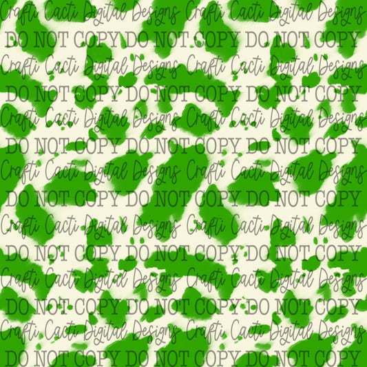 Cowhide - Green Seamless Digital Download