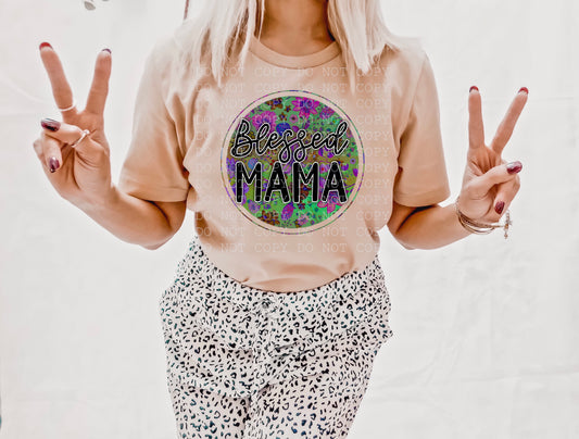 Blessed Mama Floral Digital Download